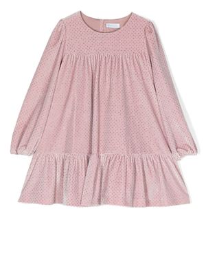 Abel & Lula robe péplum à ornements - Rose