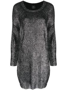 PINKO robe à fini métallisé - Noir