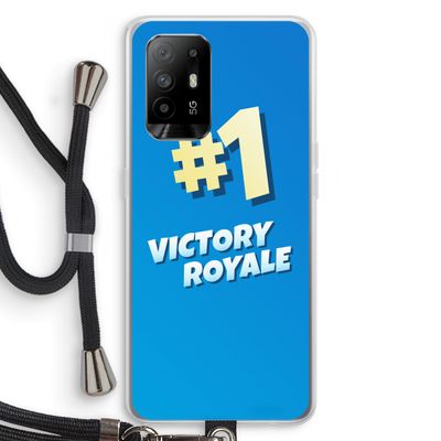 Victory Royale: Oppo A94 5G Transparant Hoesje met koord