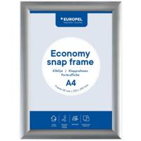 Europel clicklijst Economy, lijst 25 mm, ft A4, zilver