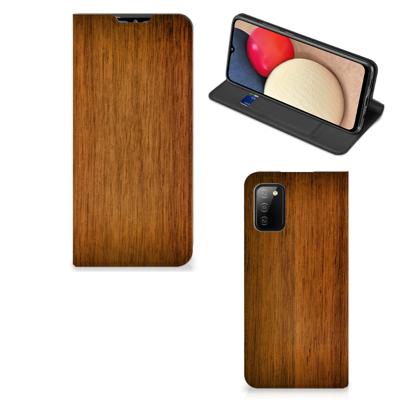 Samsung Galaxy M02s | A02s Book | Wallet Case | Donker Hout