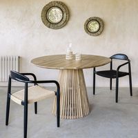 Kave Home Ronde Eettafel Jeanette Teakhout, 120cm - Naturel