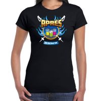 Apres ski t-shirt voor dames - apres ski instructor - zwart - winter outfit - thumbnail