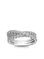 LEO PIZZO bague Waves or blanc 18ct ornée de diamants - Argent - thumbnail