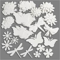 Creativ Company Uitgestanste vormen, afm 4,5-12 cm, 240 gr, wit, 362 stuk/ 1 doos