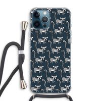 Makis: iPhone 12 Pro Max Transparant Hoesje met koord