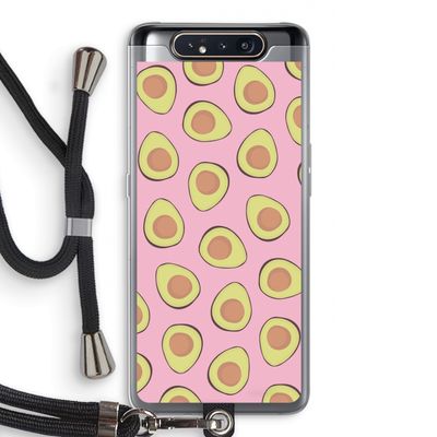 Dancing avocados: Samsung Galaxy A80 Transparant Hoesje met koord