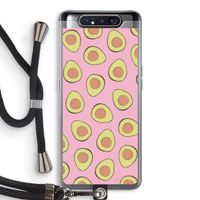 Dancing avocados: Samsung Galaxy A80 Transparant Hoesje met koord