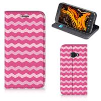 Samsung Galaxy Xcover 4s | Hoesje met Magneet | Waves Pink