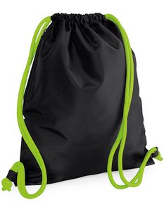 Atlantis BG110 Icon Gymsac - Black/Lime-Green - 40 x 48 cm