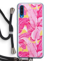 Pink Banana: Samsung Galaxy A50 Transparant Hoesje met koord