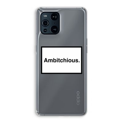 Ambitchious: Oppo Find X3 Pro Transparant Hoesje