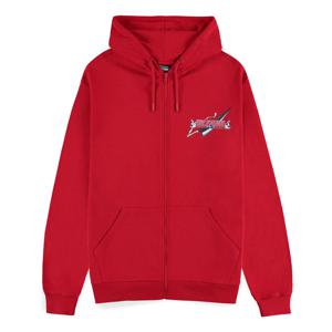 Bleach Zipper Hoodie Red Size M