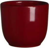 Mica Decorations bloempot Tusca 7,5x6,5 cm donkerrood