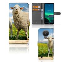 Nokia 1.4 | Telefoonhoesje | Met pasjeshouder | Schaap en Lammetje