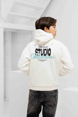 Malelions Studio Hoodie Kids Gebroken Wit - Maat 152 - Kleur: Gebroken Wit | Soccerfanshop