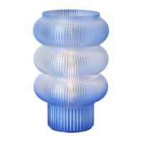 Lampje swirl Ilona - blauw - ø13.5x21 cm