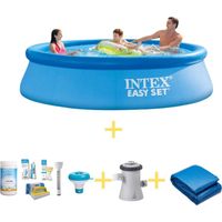 Intex Zwembad - Easy Set - 305 x 76 cm - Inclusief WAYS Onderhoudspakket, Filterpomp & Grondzeil - thumbnail