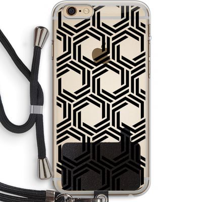 Geometrisch patroon: iPhone 6 PLUS / 6S PLUS Transparant Hoesje met koord