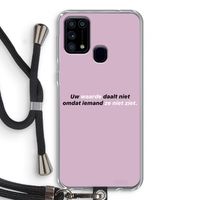 uw waarde daalt niet: Samsung Galaxy M31 Transparant Hoesje met koord