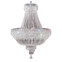 Kroonluchter Catharina chroom in meerdere maten