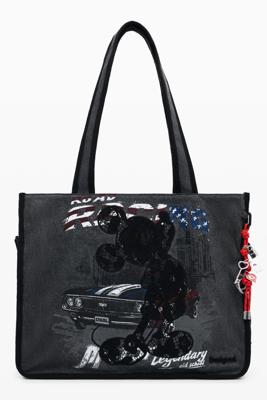 Middelgrote Mickey™ denim shopper tas - BLACK - U
