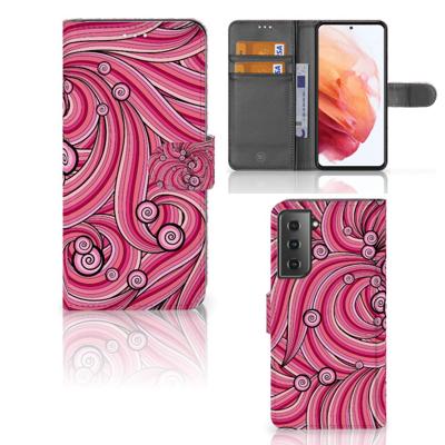 Samsung Galaxy S21 Hoesje Swirl Pink