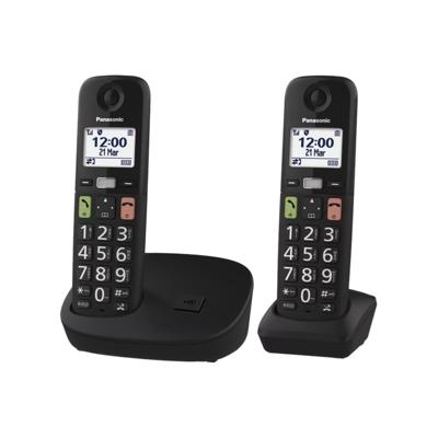 PanasonicKX-TGU112EXB Huistelefoon Zwart