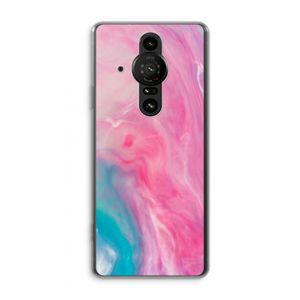 Roze explosie: Sony Xperia Pro-I Transparant Hoesje