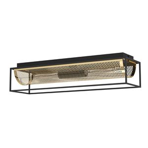 EGLO Nohales Plafondlamp - E27 - 64 cm - Zwart/Goud - Staal