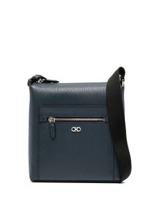 Ferragamo sac à bandoulière Gancini en cuir - Bleu