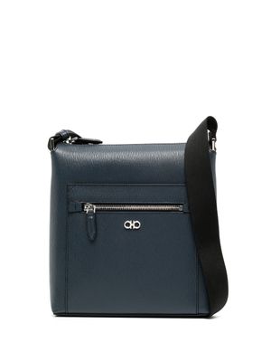 Ferragamo sac à bandoulière Gancini en cuir - Bleu