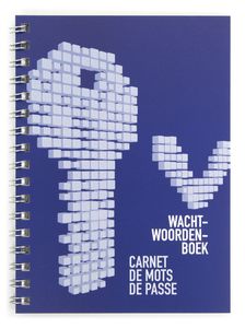 Kangaro K-59191002 Wachtwoordenboek Blauw Met 64 Bladzijde 105x147mm Spiraal