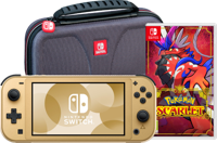 Nintendo Switch Lite Zelda Edition + Pokémon Scarlet + Beschermhoes