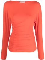 Patrizia Pepe blouse froncée à découpes - Orange