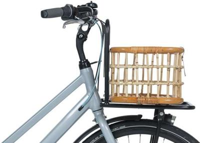 Rotan fietsmand Basil Green Life Medium 18 liter 39 x 29 x 22 cm - natural bruin