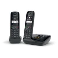 AS690 A Duo Black Vaste Telefoon - GIGASET - 20 min antwoordapparaat - Krachtige handsfree - Zeer goed leesbaar display - thumbnail