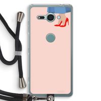 High heels: Sony Xperia XZ2 Compact Transparant Hoesje met koord