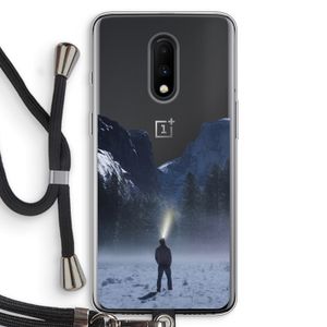 Wanderlust: OnePlus 7 Transparant Hoesje met koord