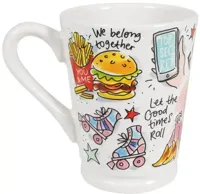 Blond Amsterdam xl mok aardewerk best friend 10x12.5cm multi