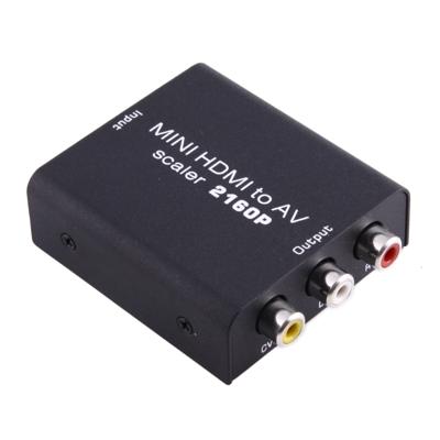 Mini HDMI aan AV / CVBS Composiet Video signaal Converter (zwart)