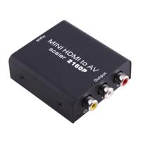 Mini HDMI aan AV / CVBS Composiet Video signaal Converter (zwart)