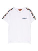 Missoni Kids t-shirt à motif zigzag - Blanc