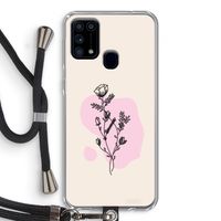 Roses are red: Samsung Galaxy M31 Transparant Hoesje met koord