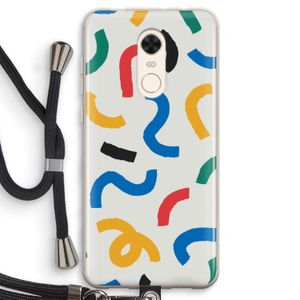 Illustratieve pop 2: Xiaomi Redmi 5 Transparant Hoesje met koord