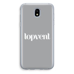 Topvent Grijs Wit: Samsung Galaxy J5 (2017) Transparant Hoesje