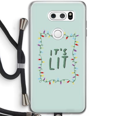 It's Lit: LG V30 Transparant Hoesje met koord