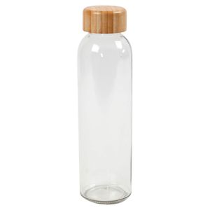 Creativ Company 558770 drinkfles Dagelijks gebruik 500 ml Glas Transparant, Hout