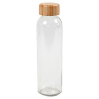 Creativ Company 558770 drinkfles Dagelijks gebruik 500 ml Glas Transparant, Hout - thumbnail