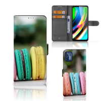 Motorola Moto G9 Plus Book Cover Macarons